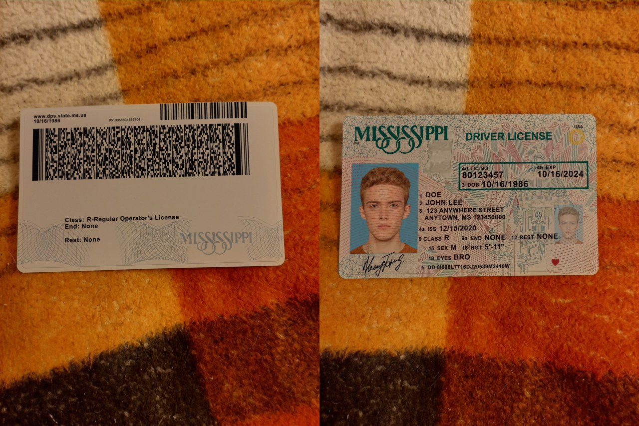 mississippi drivers license result image - USA Mississippi Driver License