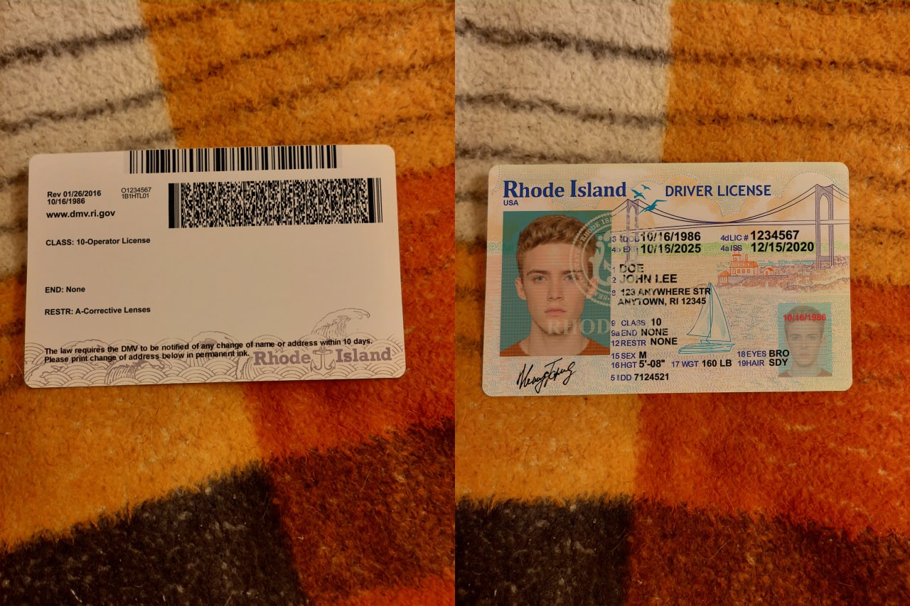 rhode island drivres license result image - USA Rhode Island Driver License