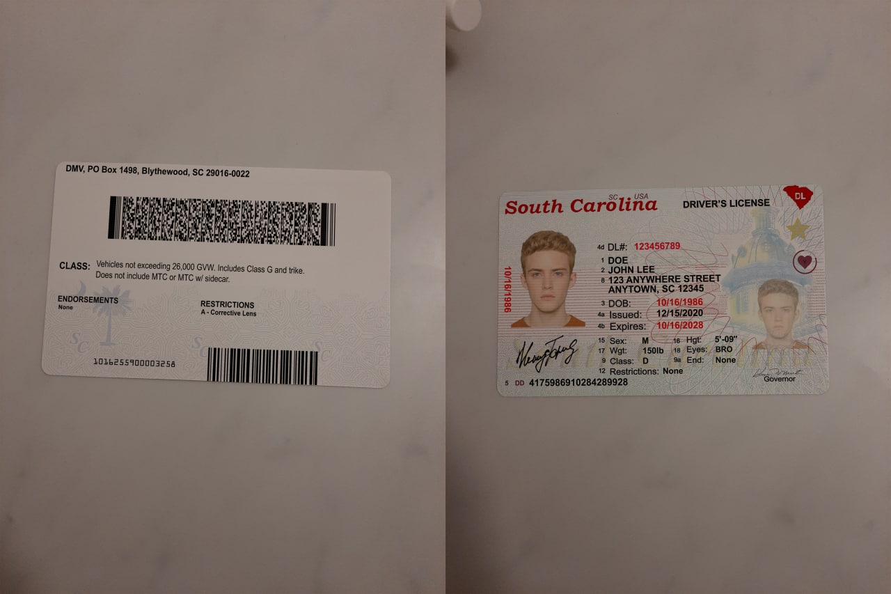 sc drivers license result - USA South Carolina Driver License