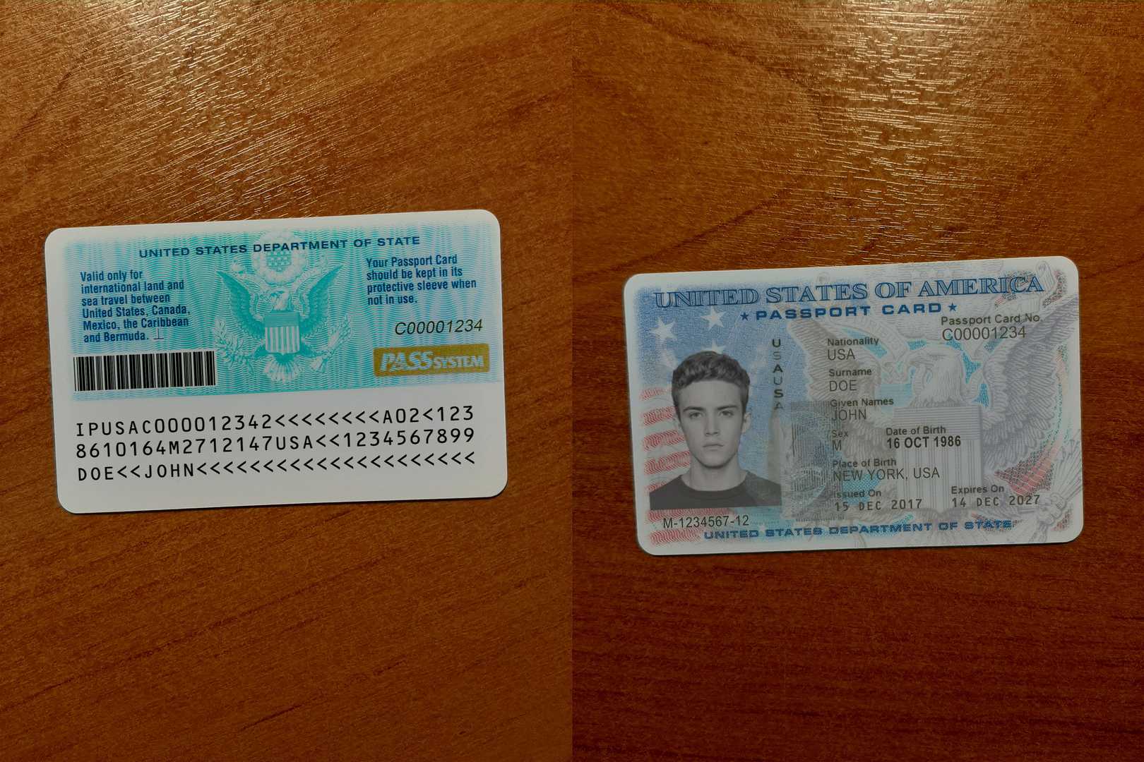 usa id - United States Passport Card