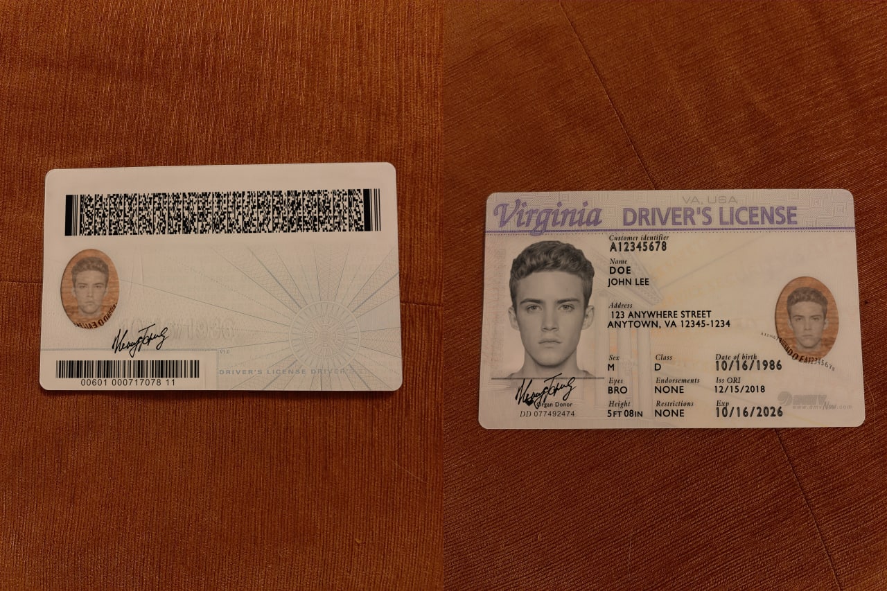 usa va result image - USA Virginia Driver License